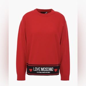 Love Moschino Sweater —Red/Black — Size Large ❤️